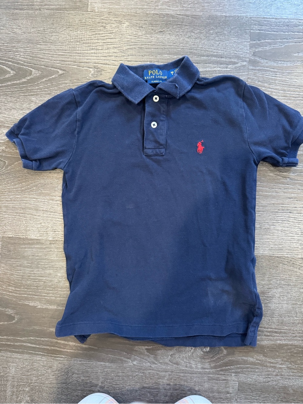 Polo by Ralph Lauren Navy Short-Sleeve Polo with Red Pony